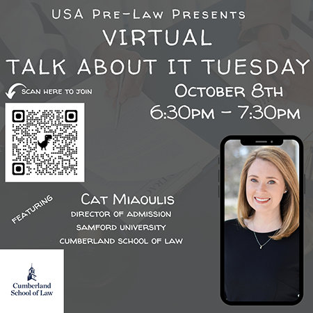 Virtual Talk about it Tuesday with Cat Miaoulis - text on page