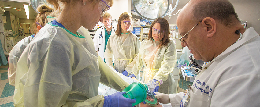 Nurses and Doctor working in surgery