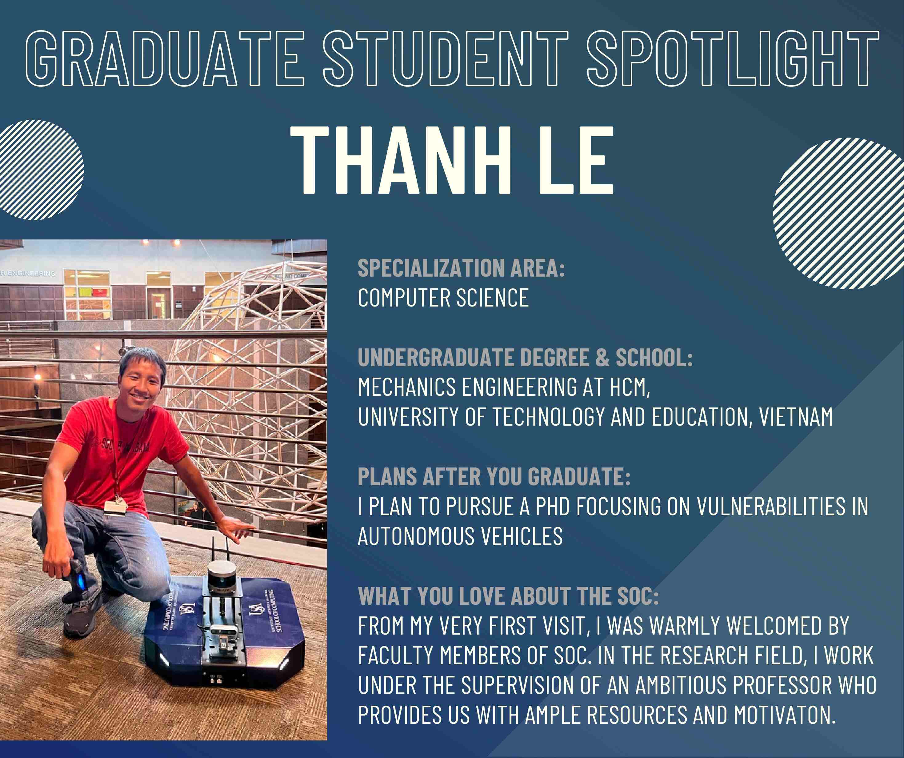 Graduate Student Spotlight - Thanh Le